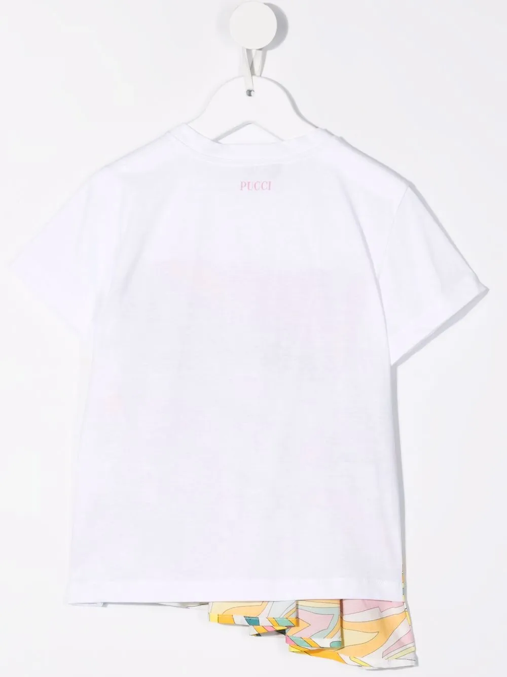 PUCCI Junior Asymmetrisch T-shirt - Wit