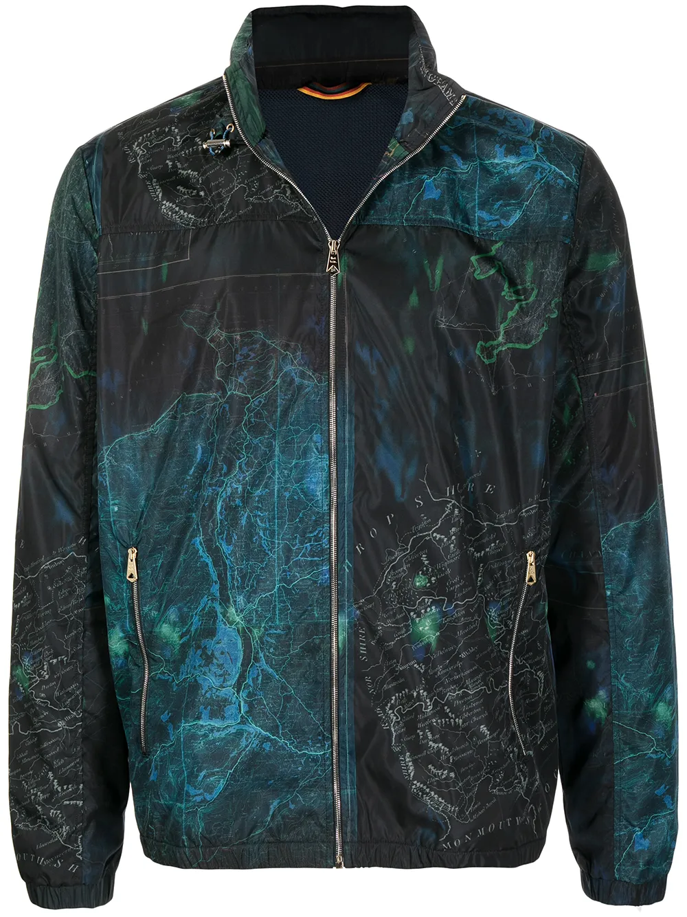 

Paul Smith chamarra con mapa estampado - Negro