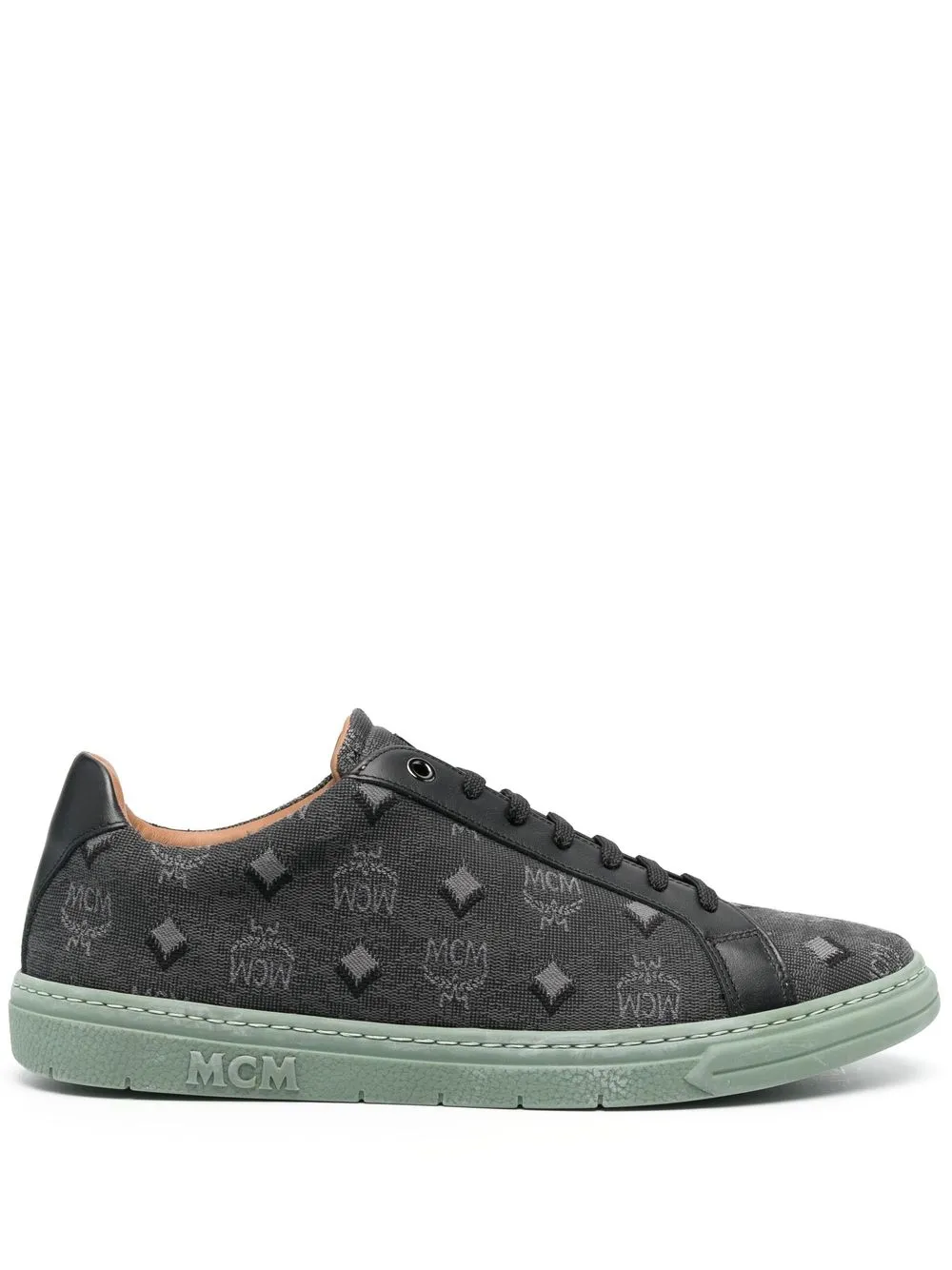 

MCM tenis bajos Terrain en jacquard - Gris