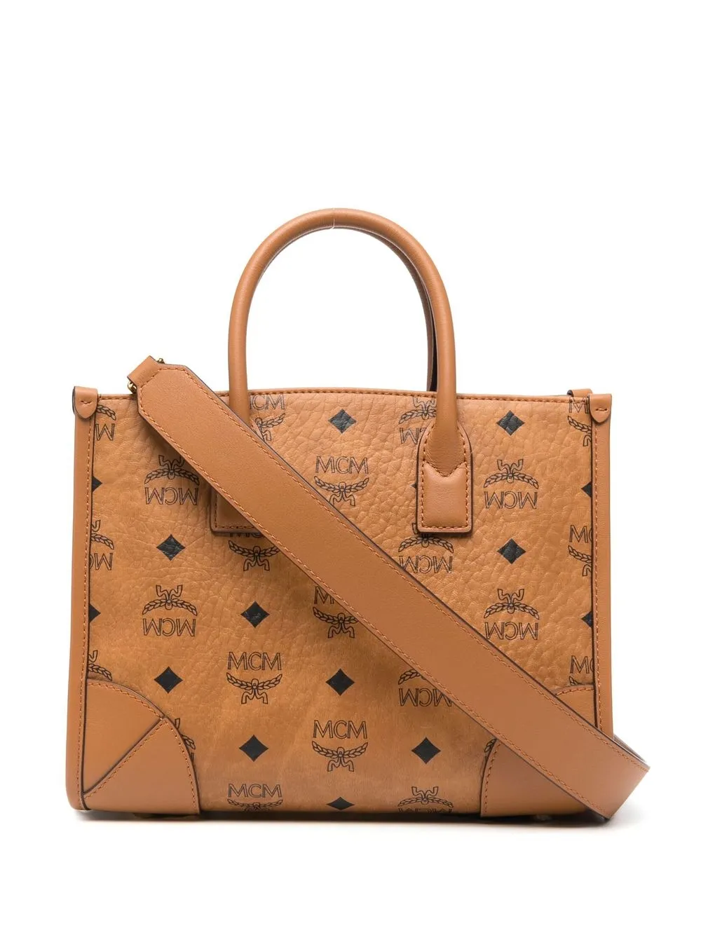 

MCM tote Munich pequeña - Marrón