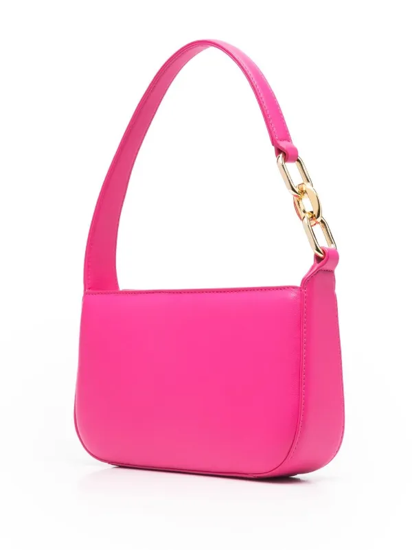 Pink mcm shoulder bag sale