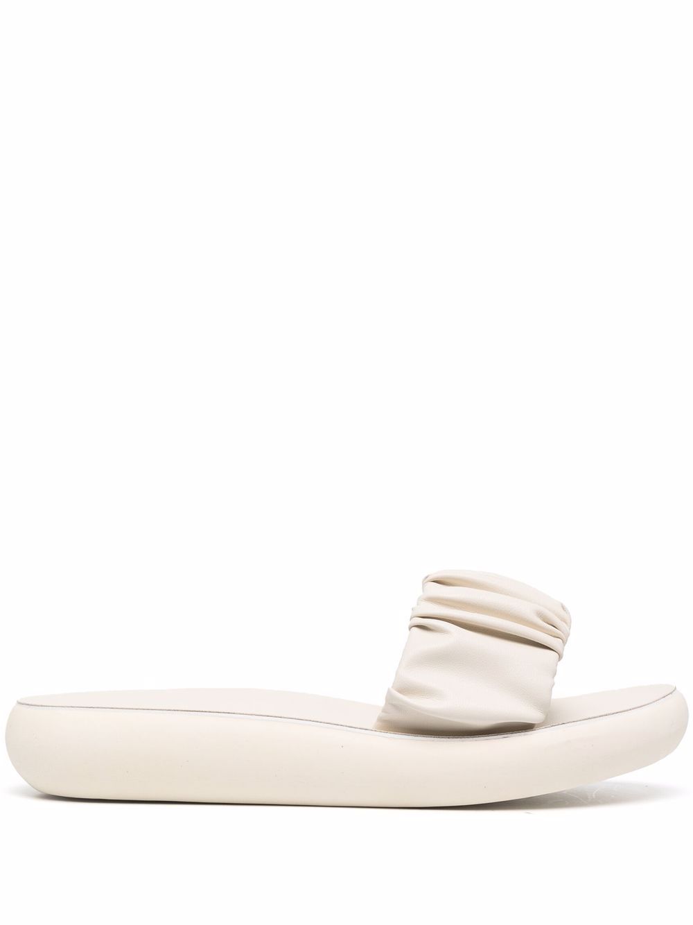 Ancient Greek Sandals Scrunchie Taygete sandals - White