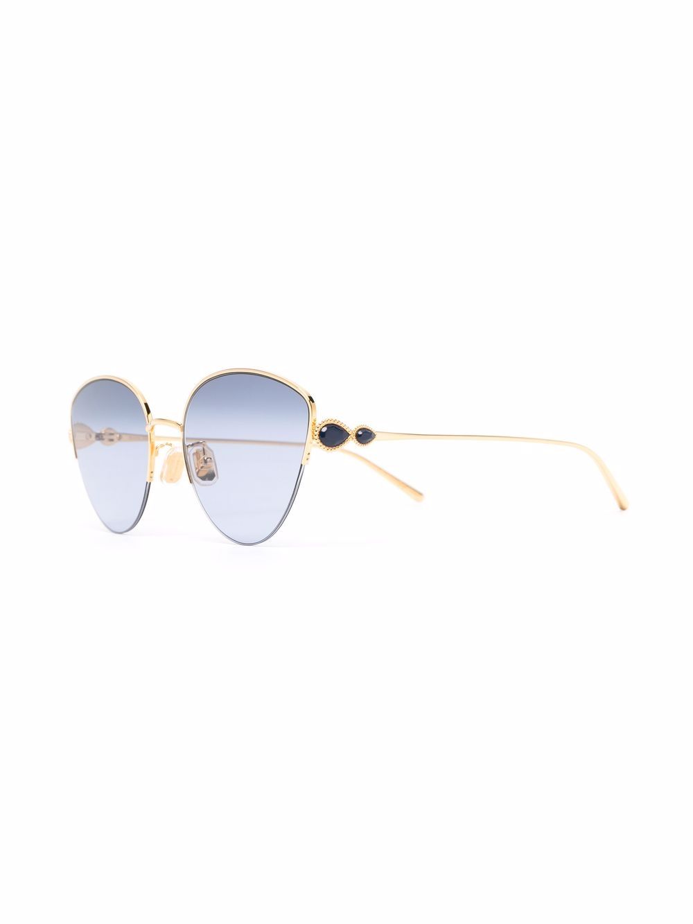 Boucheron Eyewear Zonnebril met cat-eye montuur - Goud