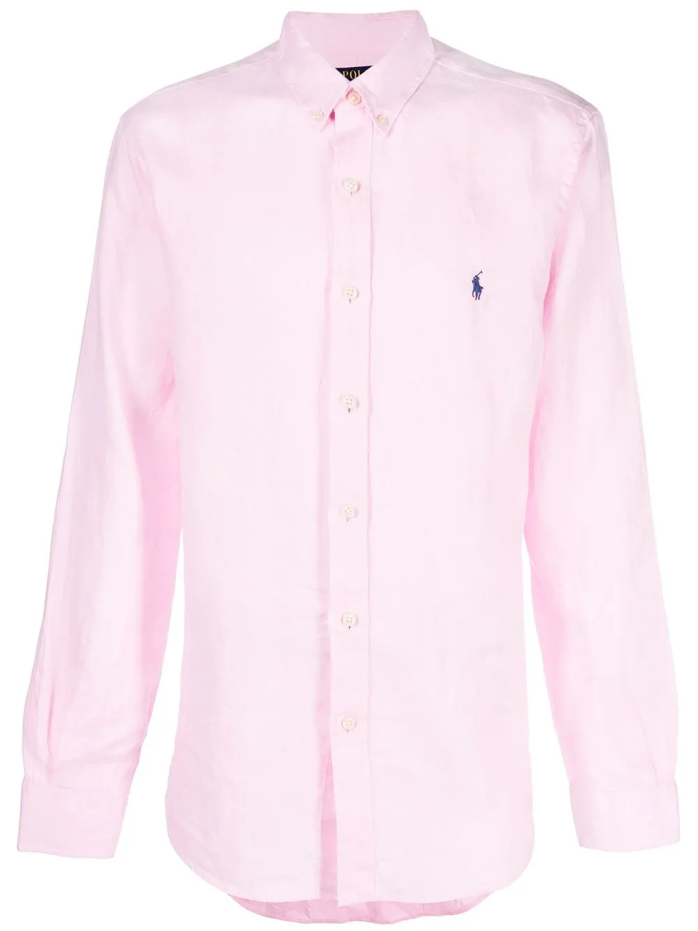 pink polo button down