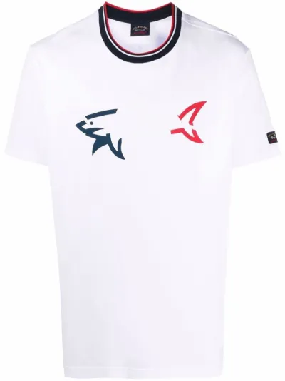 shark logo print T-shirt | Paul \u0026 Shark 