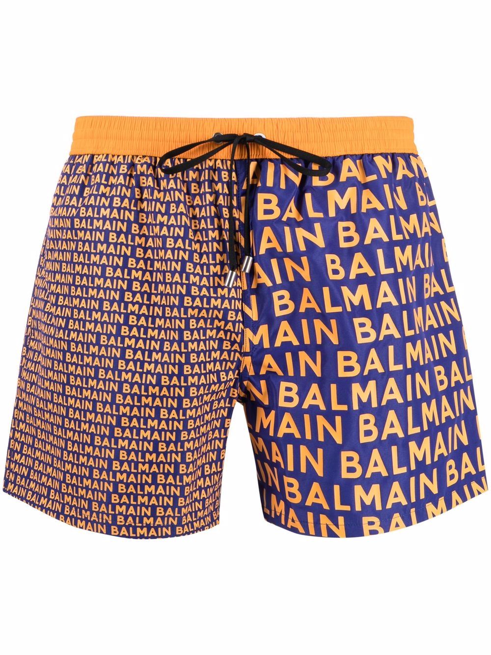 

Balmain shorts de playa con logo estampado - Azul