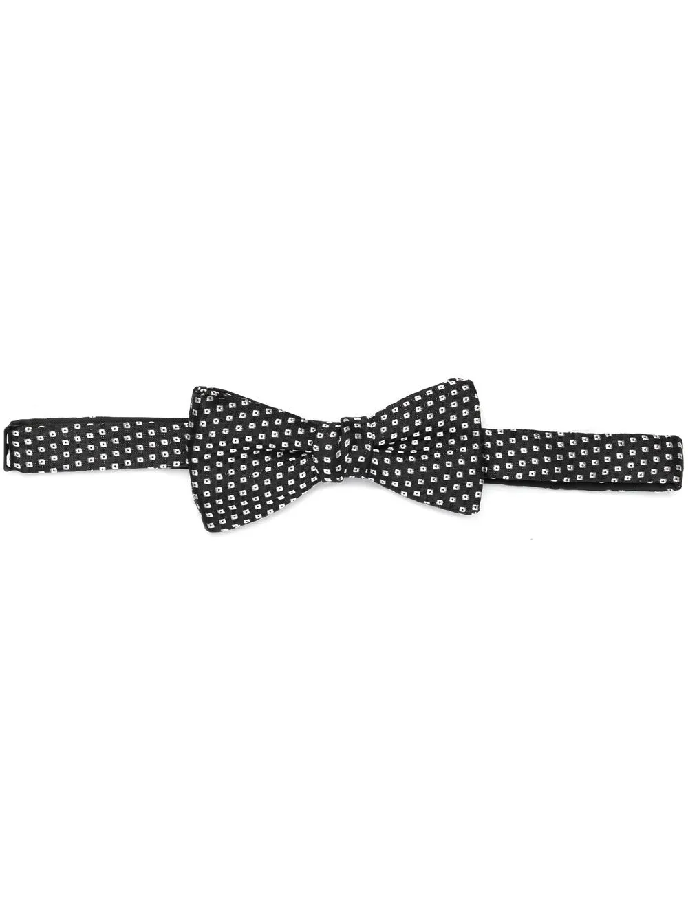 

Lanvin geometric-embroidered bow-tie - Black