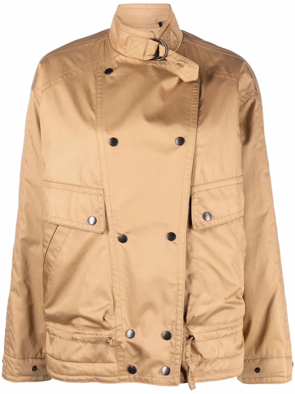 

Isabel Marant double-breasted funnel-neck jacket - Neutrals