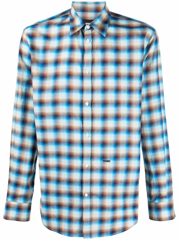 Dsquared2 check-print long-sleeve Shirt 
