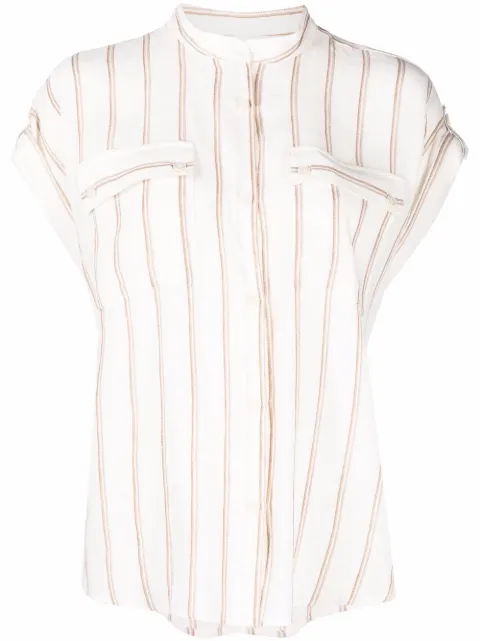 Woolrich striped short-sleeved shirt