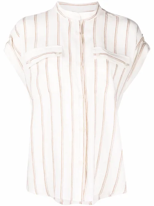 Chemise rayée à manches courtes - Woolrich - Modalova