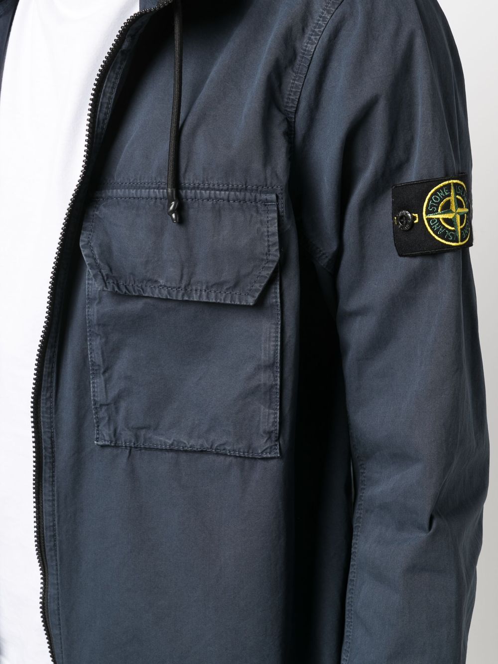 фото Stone island куртка с капюшоном и нашивкой compass