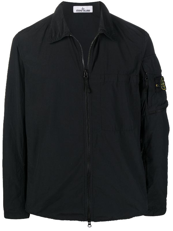 stone island black lightweight jacket