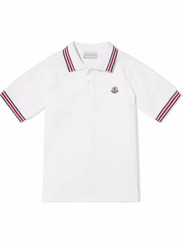 Moncler Enfant logo patch Polo Shorts Set White FARFETCH LB