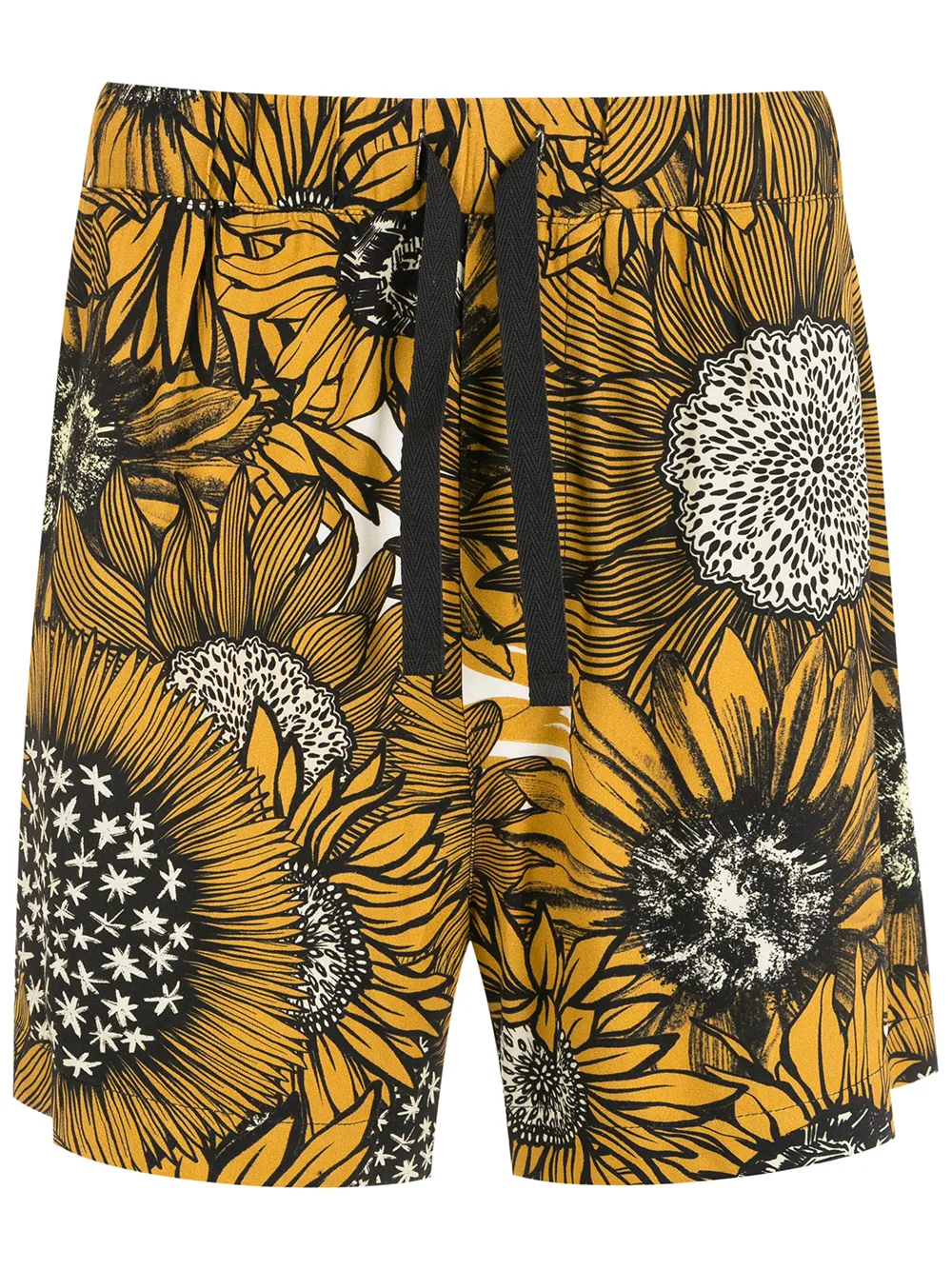 

Osklen shorts deportivos con estampado floral - Amarillo