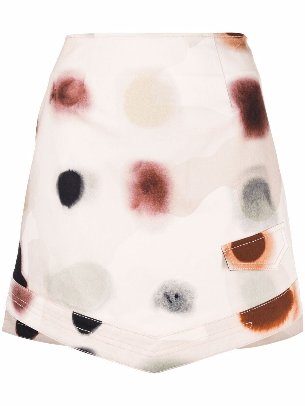 фото Genny polka dot-print a-line miniskirt