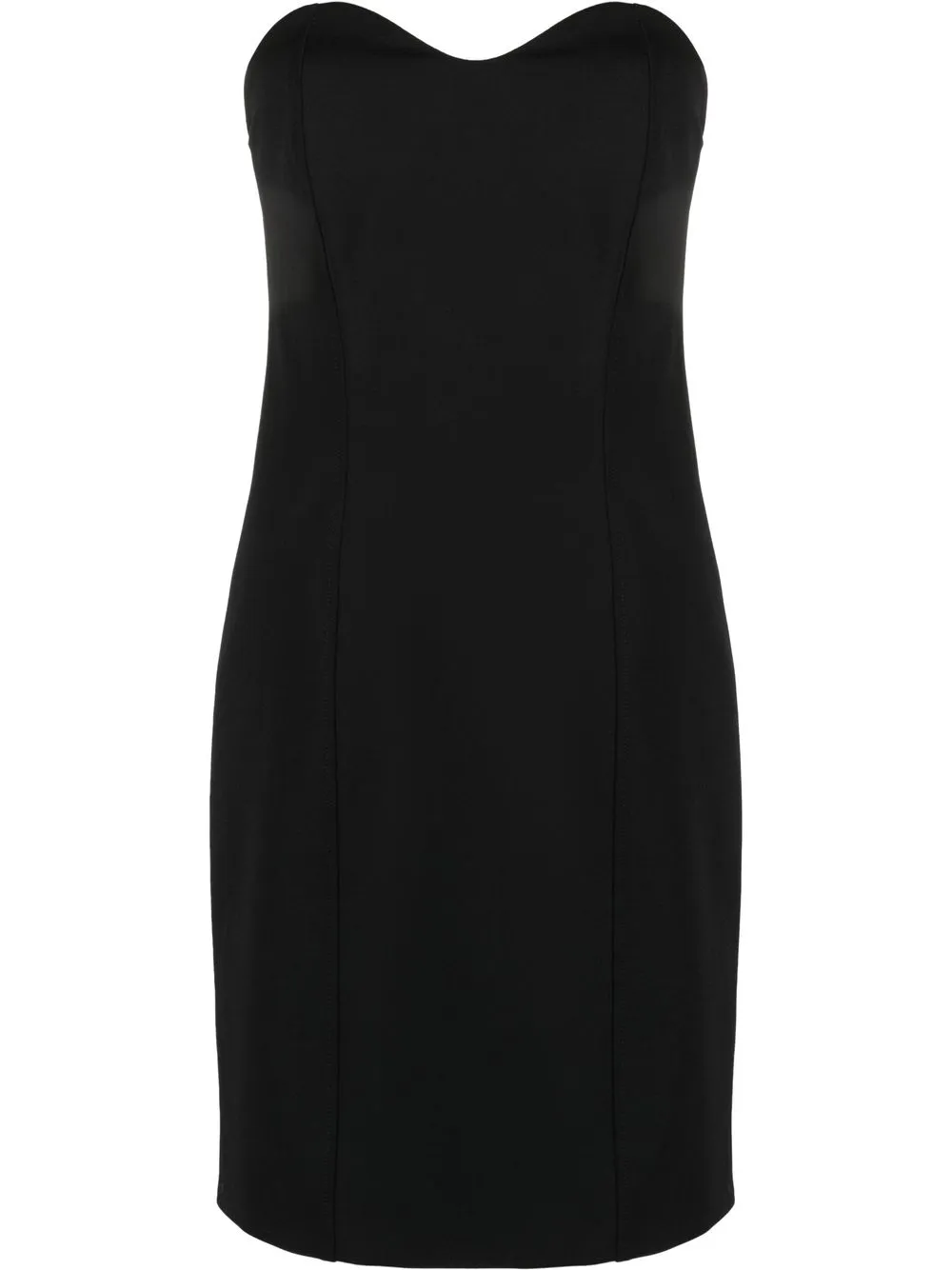 

AMBUSH sweetheart-neckline minidress - Black