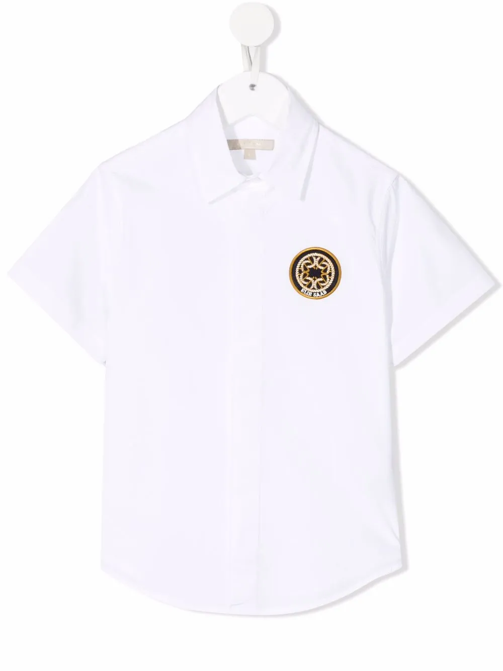 

ELIE SAAB JUNIOR camisa con parche del logo - Blanco