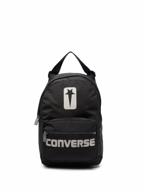 Rick Owens DRKSHDW شنطة ظهر بطبعة شعار الماركة x Converse 