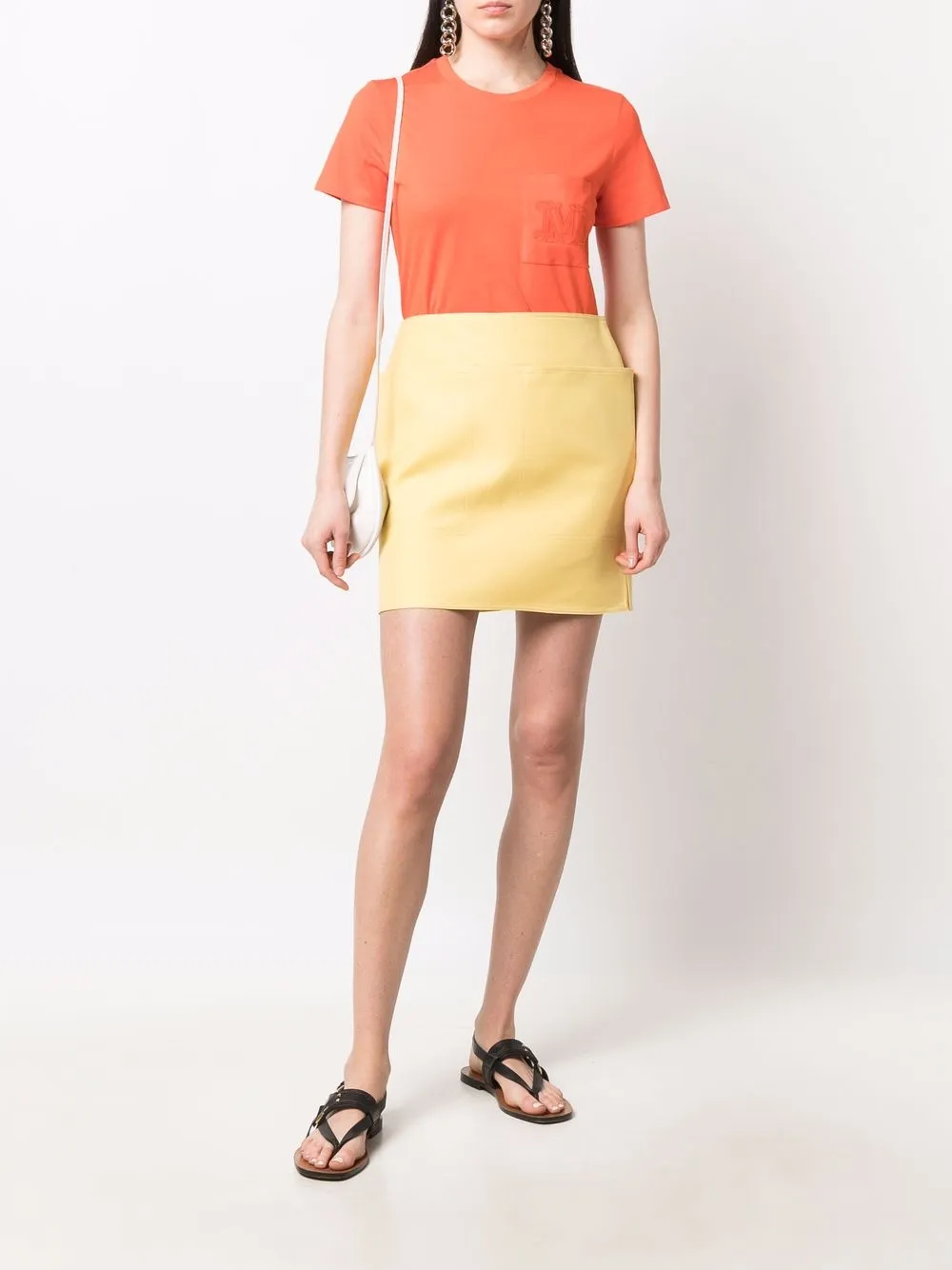 Max Mara High waist kokerrok Geel