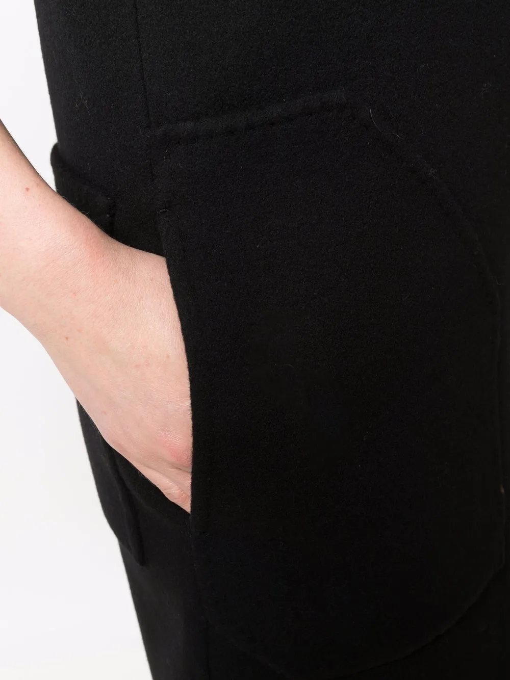 Max Mara Sleeveless Knitted Mini Dress In Black