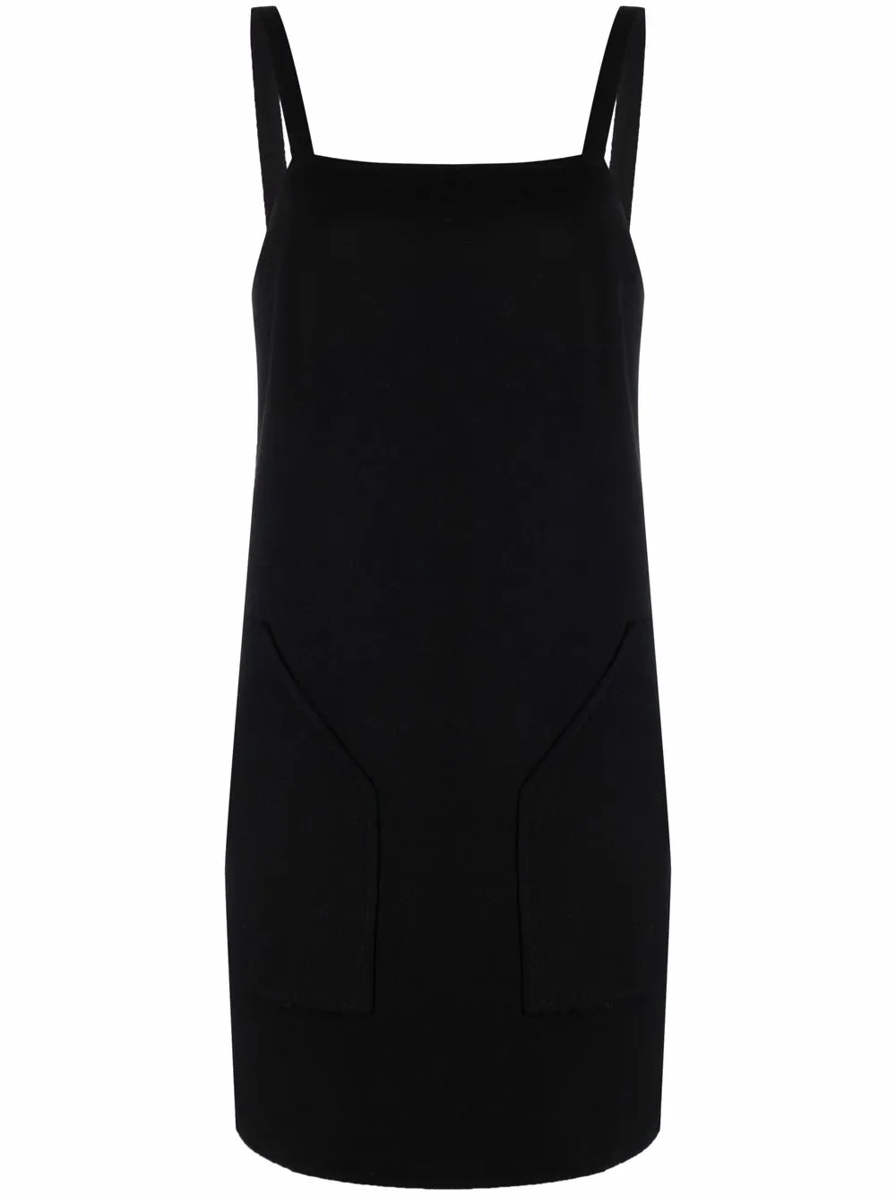 Max Mara Sleeveless Knitted Mini Dress In Black