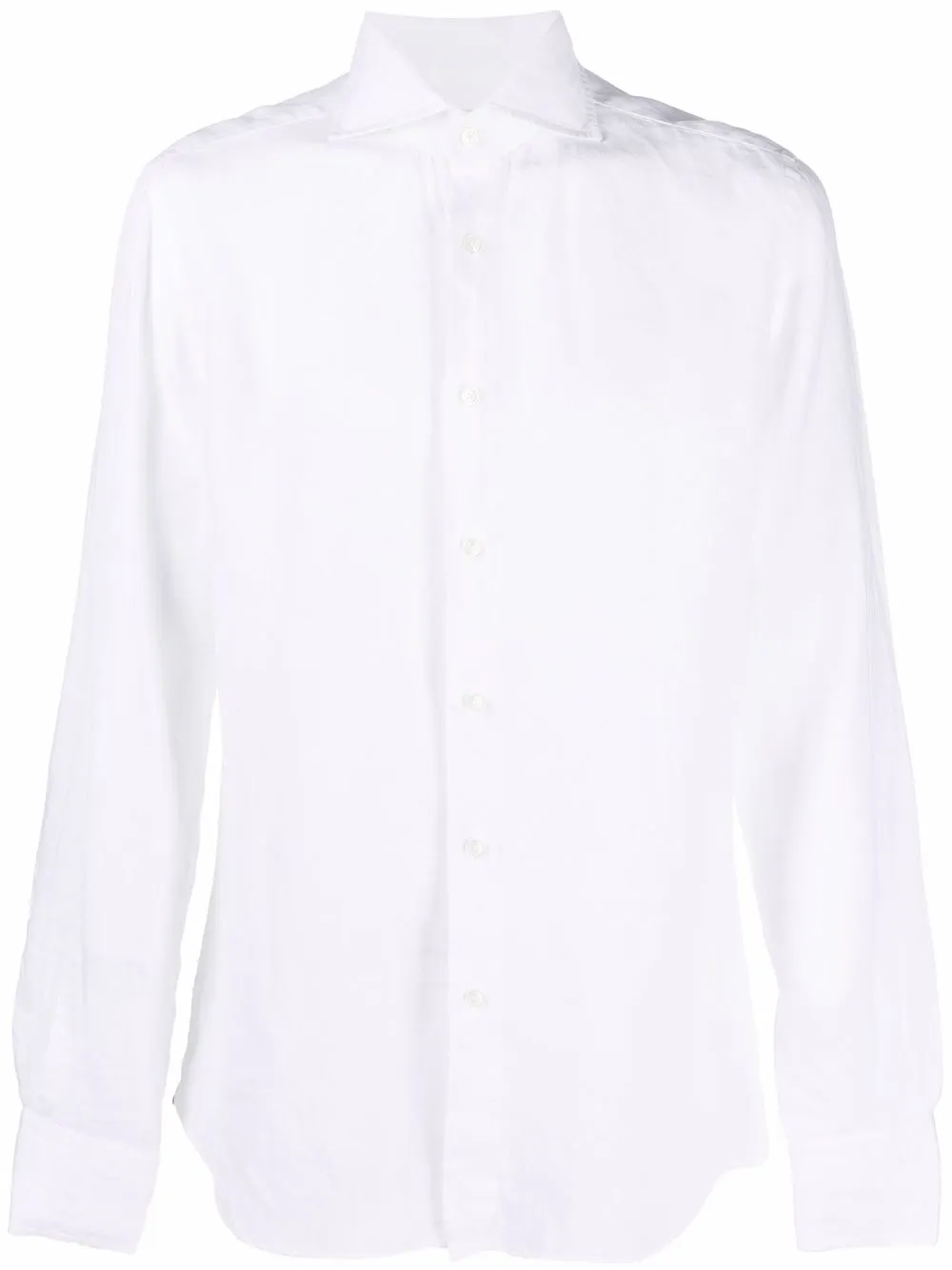 

Xacus button-down fitted shirt - White