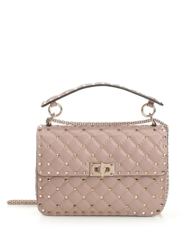 Valentino Garavani ロックスタッズ スパイク ショルダーバッグ M