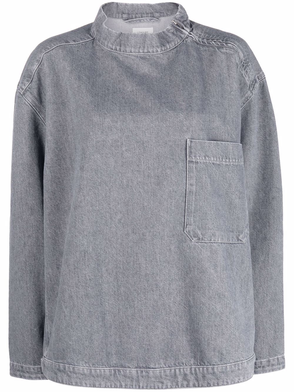 фото Lemaire high-neck denim blouse