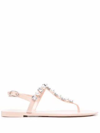 stuart weitzman women's goldie embellished jelly sandals