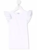 Siola ruffle-sleeve top - White