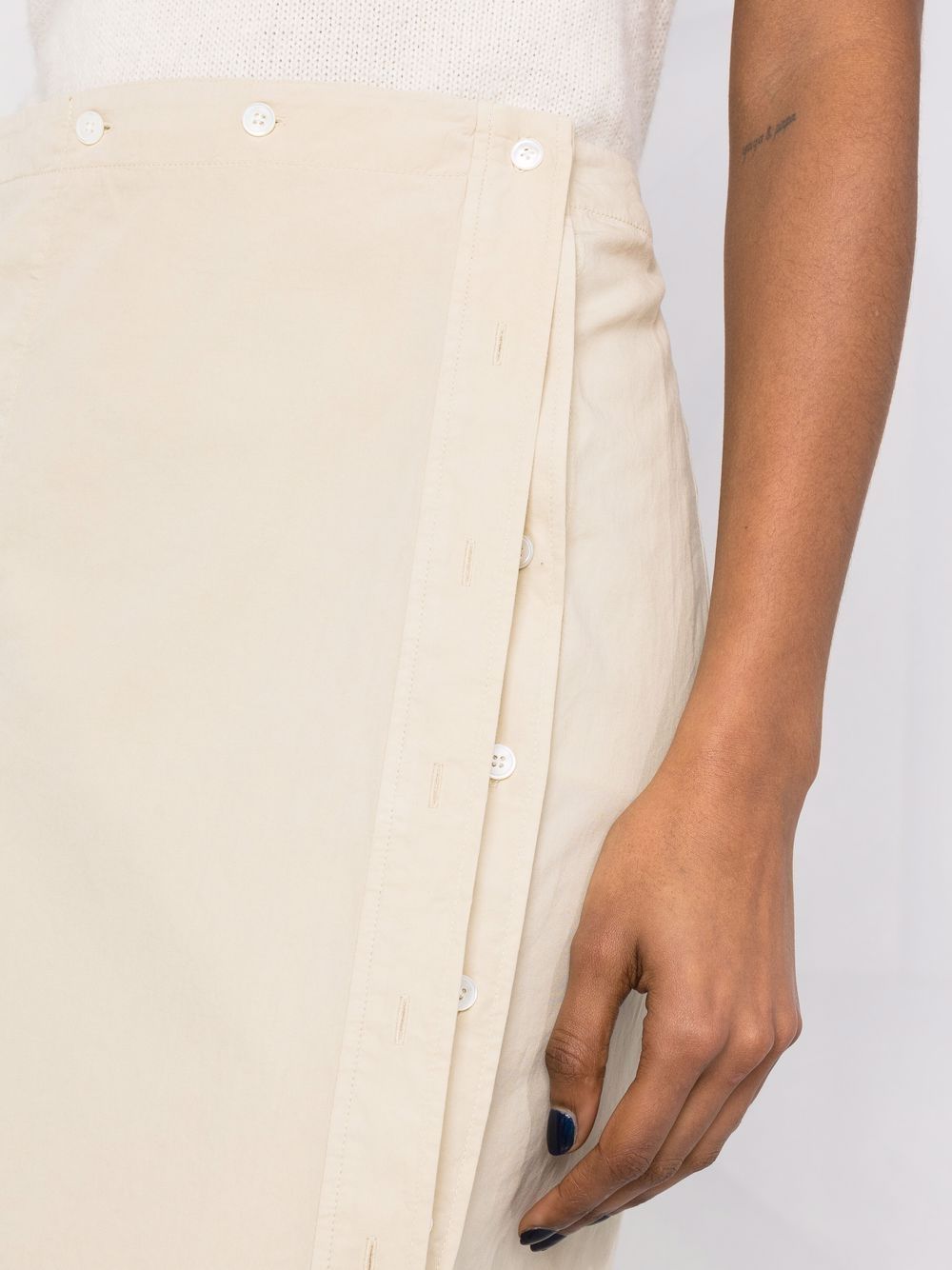 фото Lemaire cotton wrap skirt