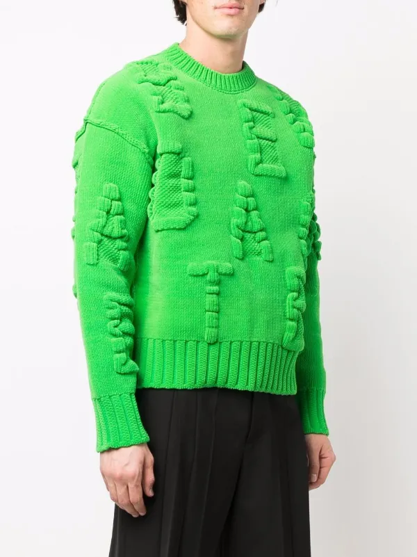 ottolinger alphabet knitted jumper