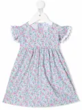 Siola empire-line rose-print tunic - Green