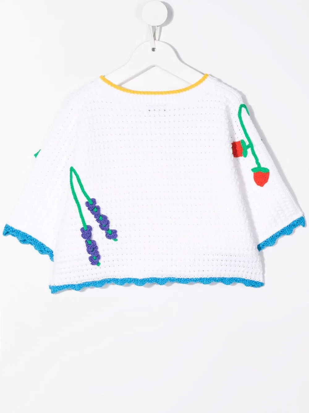 Stella McCartney Kids Vest met geborduurde bloemen - Wit