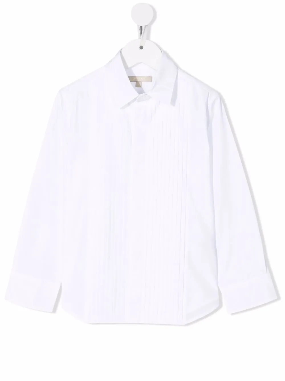 

ELIE SAAB JUNIOR pleat-bib shirt - White