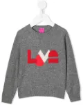 Cashmere in Love Kids Love intarsia-knit cashmere jumper - Grey