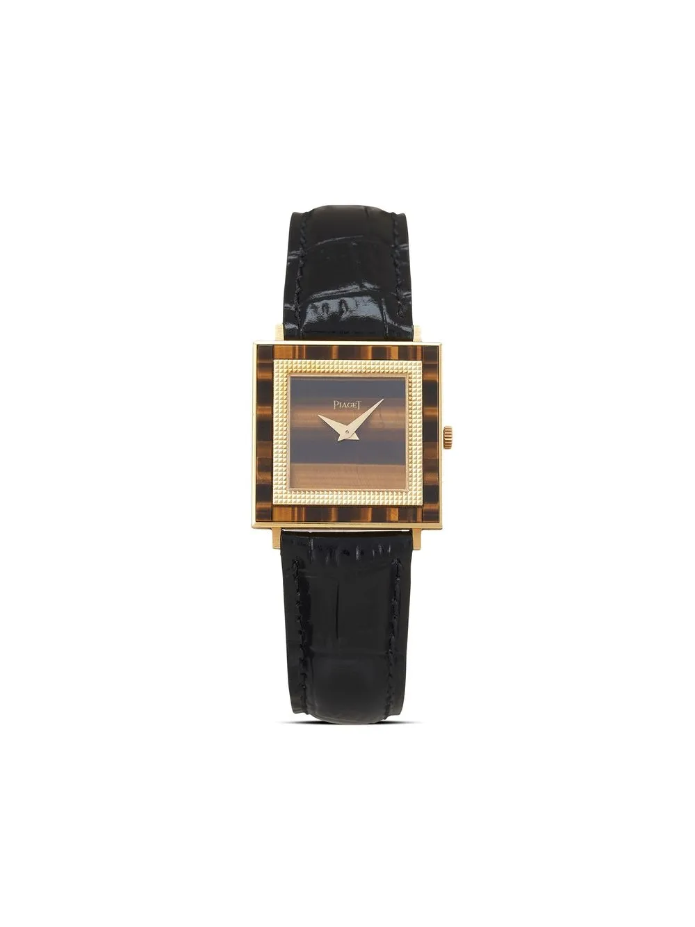 Pre-owned Piaget  Antique Square 25mm In Brown