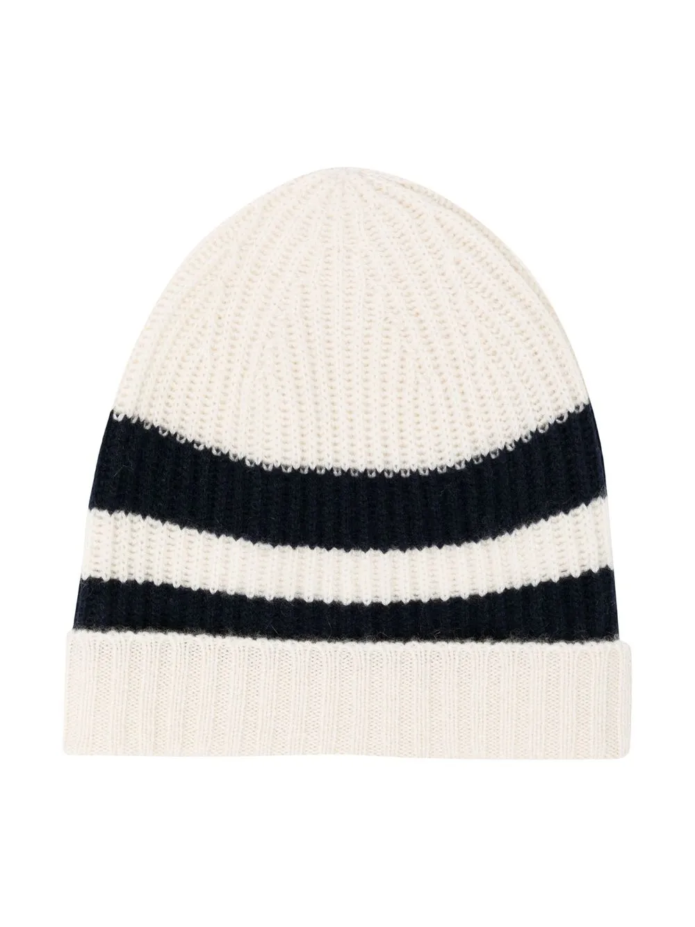 

Cashmere in Love Kids cashmere Bibi striped beanie hat - White