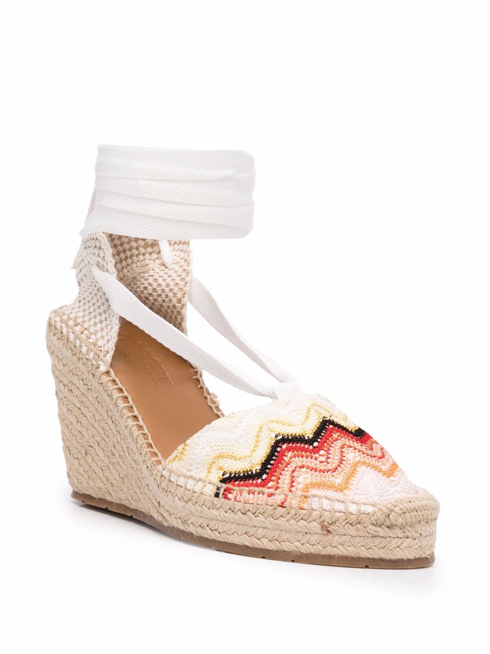 Missoni Sandalen met sleehak - Wit