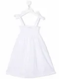 Siola sleeveless flared dress - White