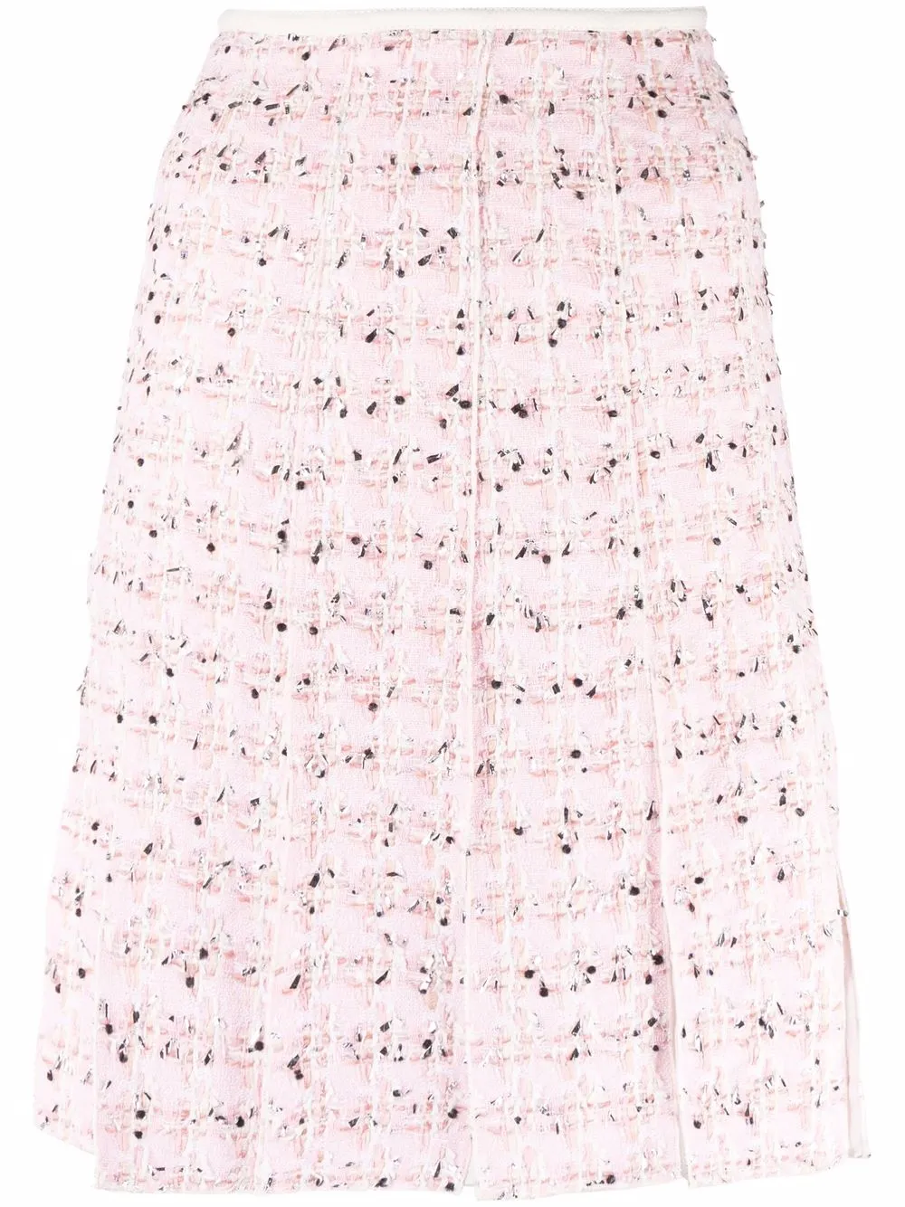 

Giambattista Valli high-waisted tweed straight skirt - Pink