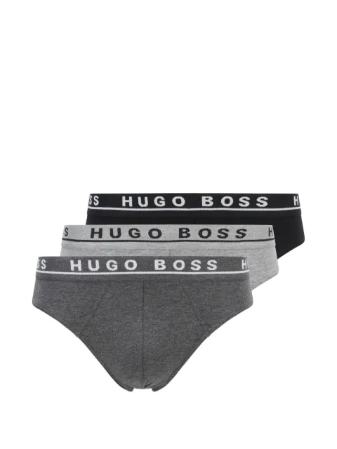 BOSS Kit 3 cuecas com logo no cós