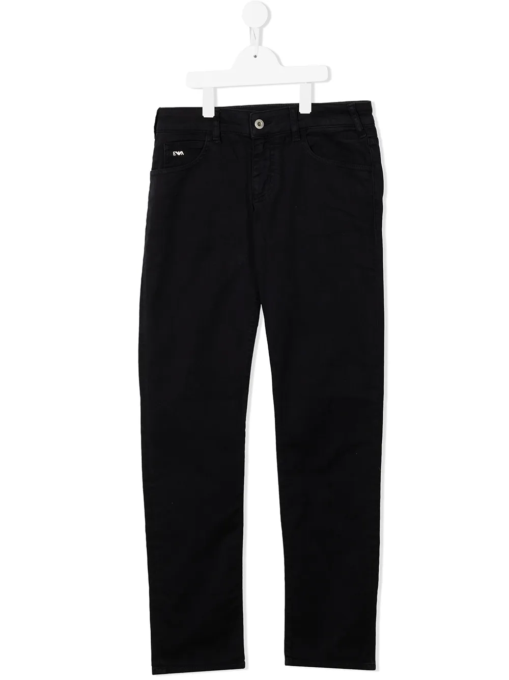 

Emporio Armani Kids jeans rectos con efecto lavado - Azul