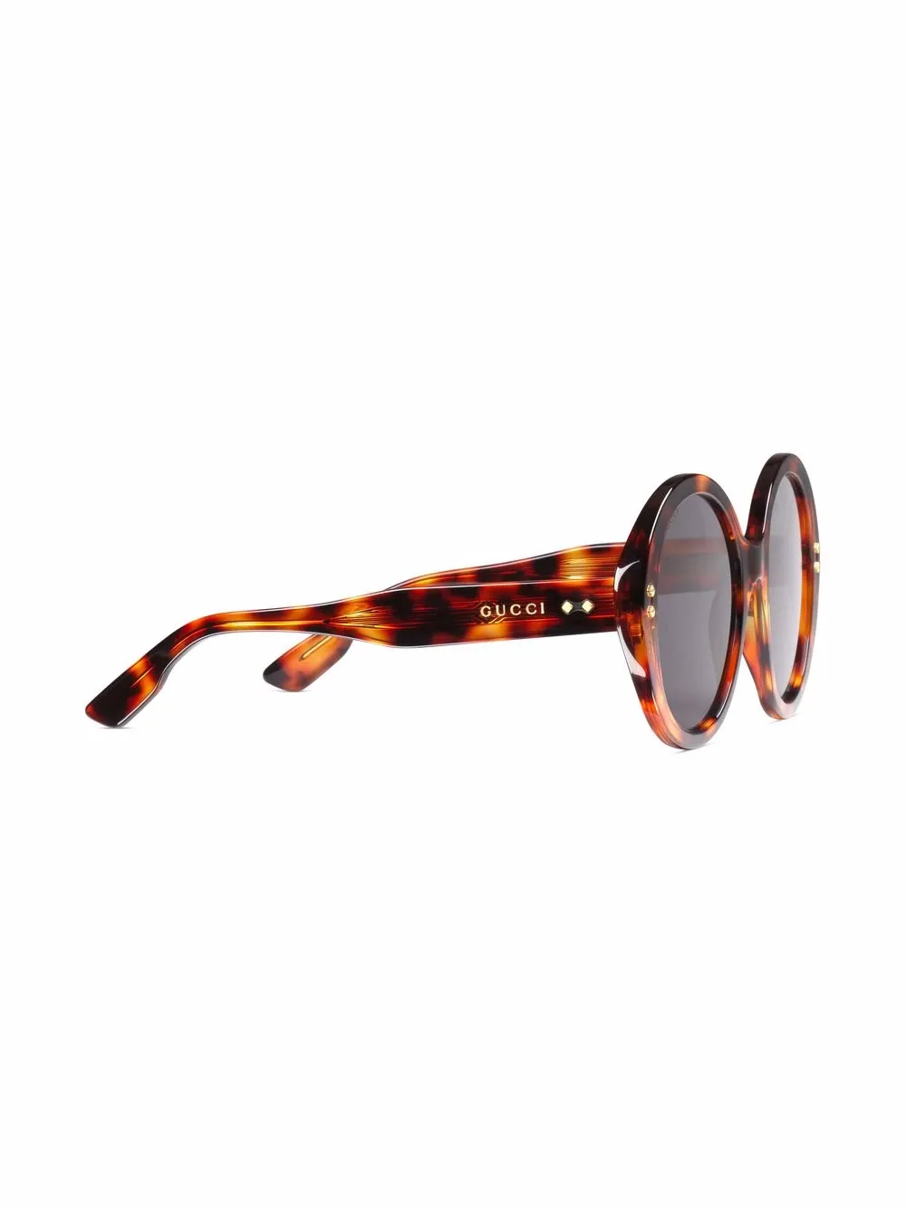 Gucci Eyewear Zonnebril met rond montuur - Bruin