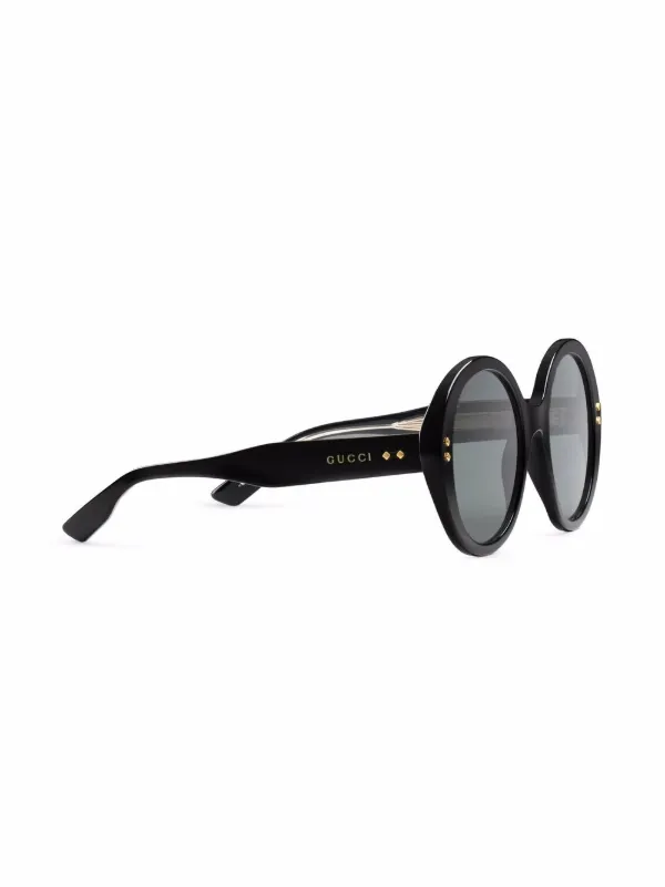 Gucci Eyewear ラウンドフレーム サングラス - Farfetch