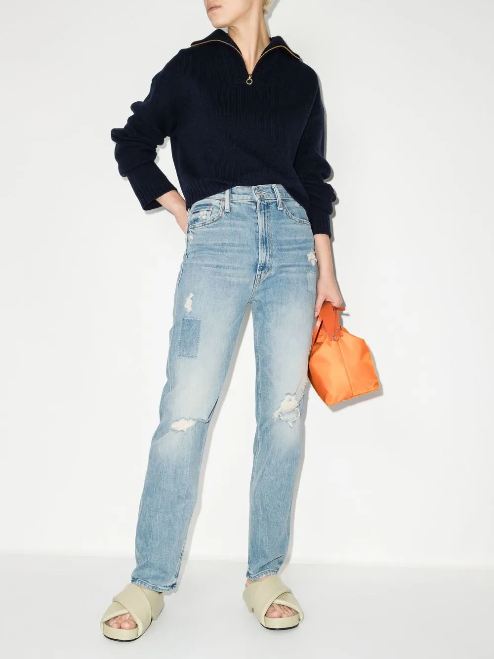 MOTHER Straight jeans - Blauw