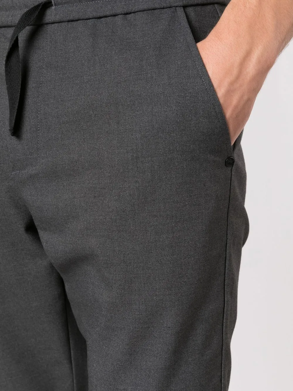 Osklen Tapered Drawstring-waist Trousers In Grey