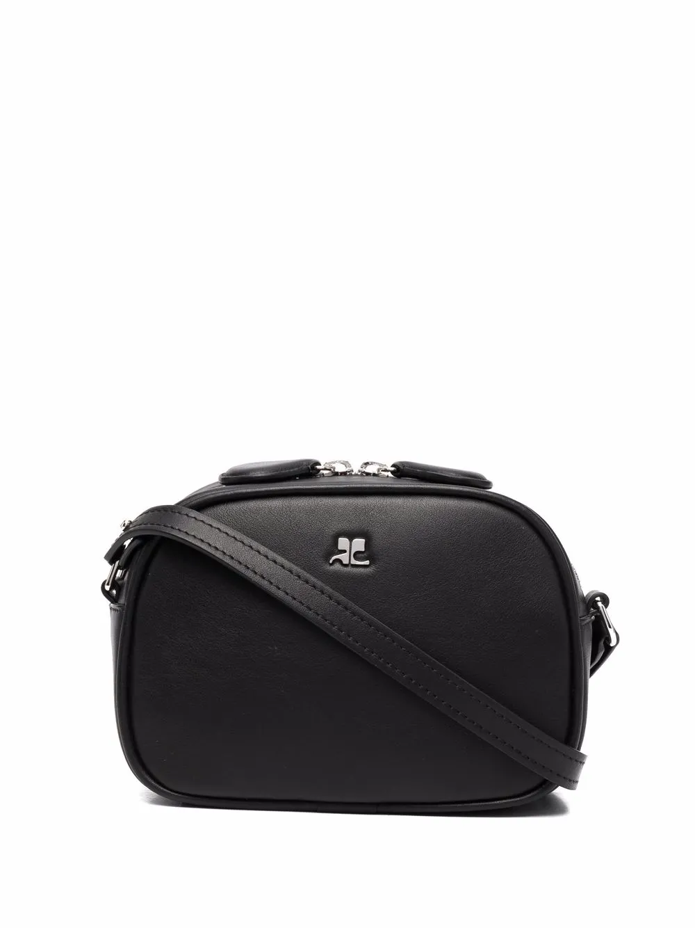 

Courrèges bolso cámara con asa - Negro