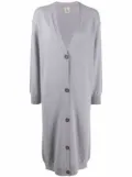 PAULA button-up cashmere cardigan - Grey